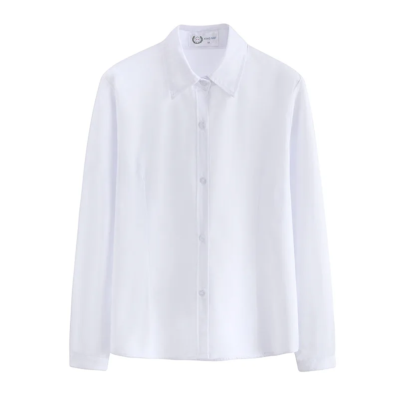 Японская футболка для колледжа осенняя Женская рабочая форма с заостренным