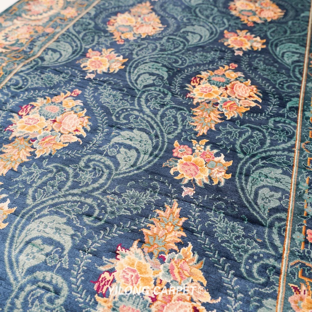 2 5 'x 10' персидский шелковый ковер ручной работы прямоугольный полосатый (ZQG612A)