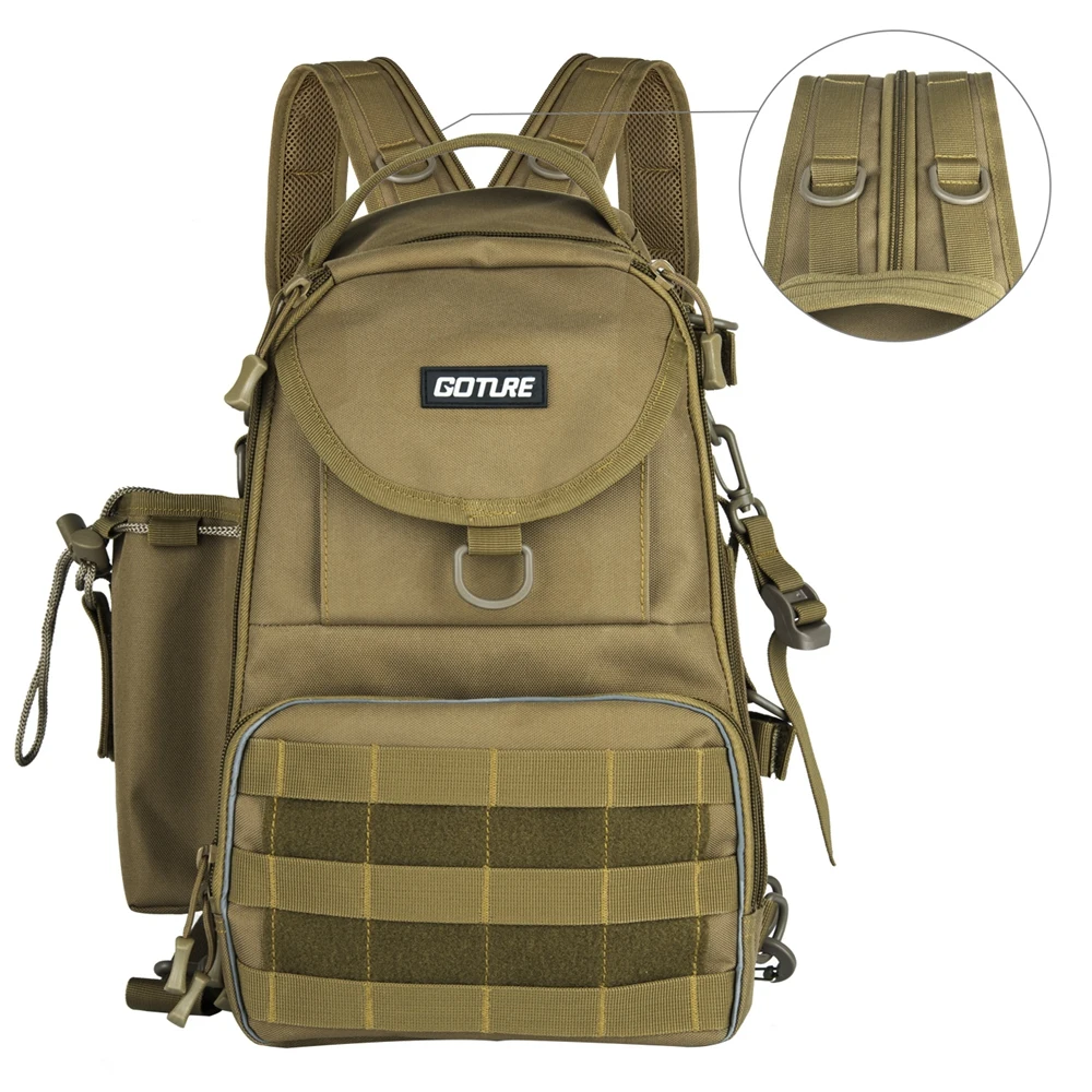 

Многофункциональная холщовая Рыболовная Сумка Goture, уличный рюкзак для рыболовных снастей, сумка для хранения, ранец на плечо для рыбалки