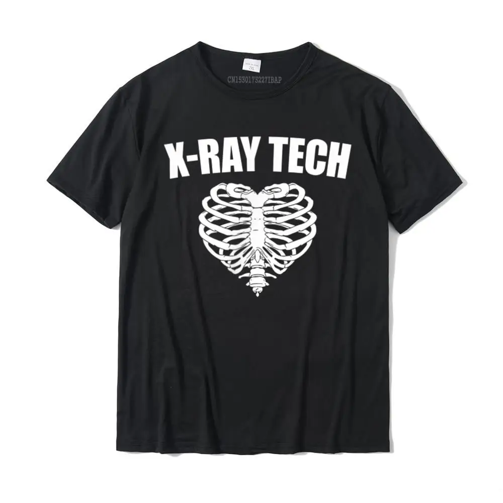 X-Ray Tech Ribs Heart Love Radiology Rad Tech TShirt T-Shirt Camisas Cotton Tees For Men Top T-Shirts Dominant Christmas