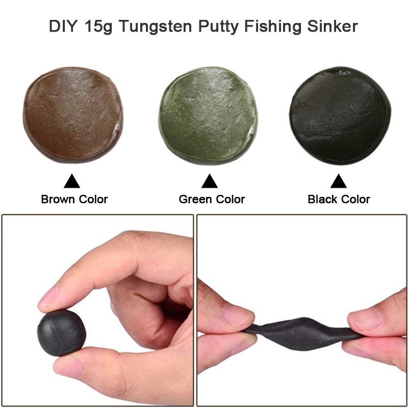 Вольфрамовая замазка для ловли карпа 15 г 1 шт. | Спорт и развлечения