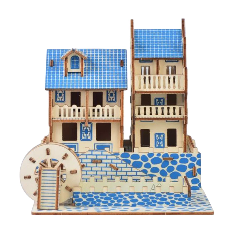 Набор для сборки камеры башня мост Голландская ветряная мельница 3D деревянный