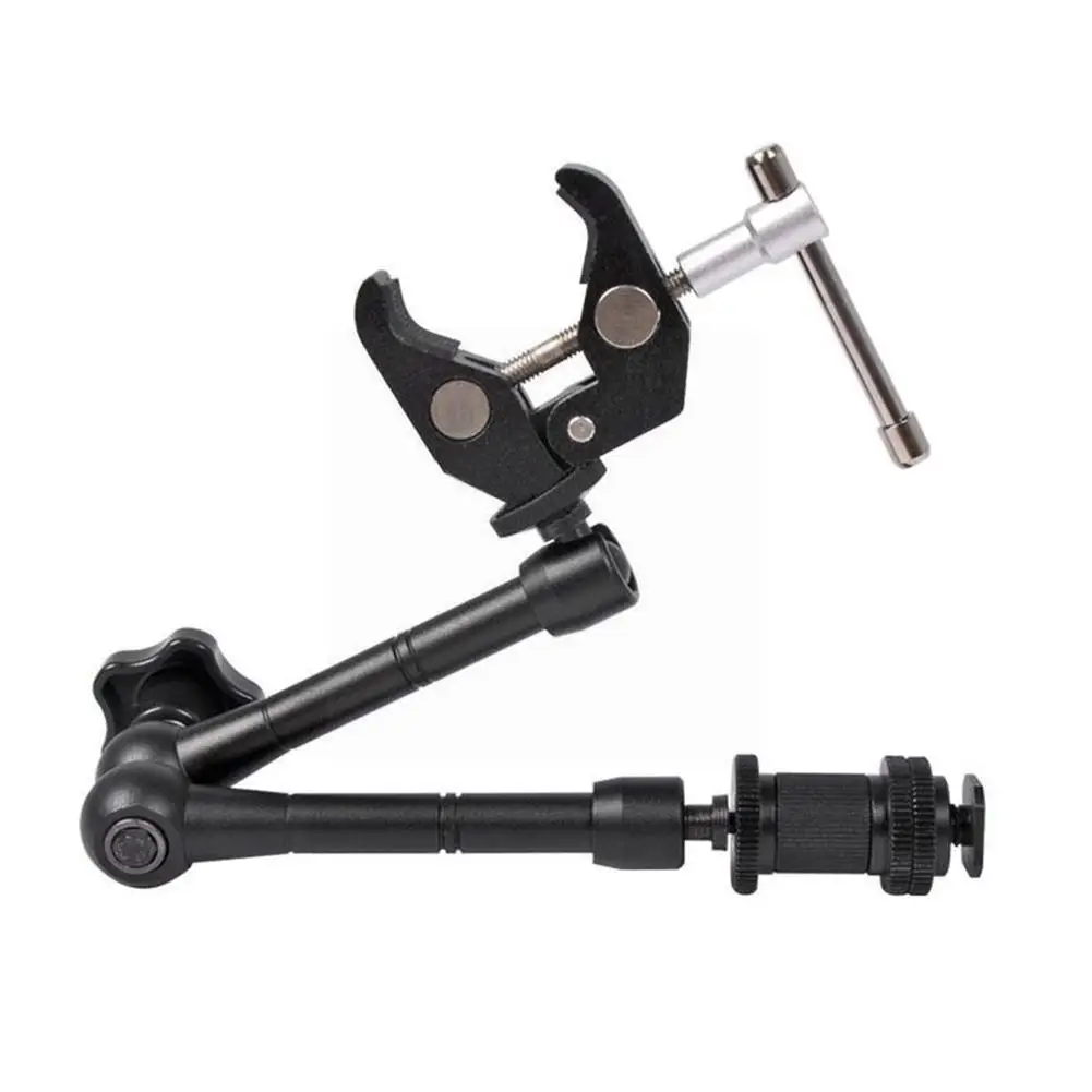 

11 Inches Universal Adjustable Camera Boot Mounting Pole Monitor Arm Stand Extension Holding Bracket E0R5