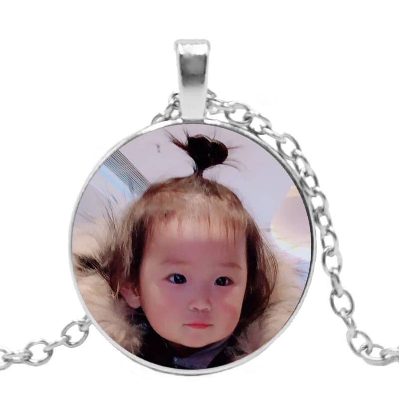 Горячее ожерелье ребенок отец и мать брат сестра друзья коллеги фото печать