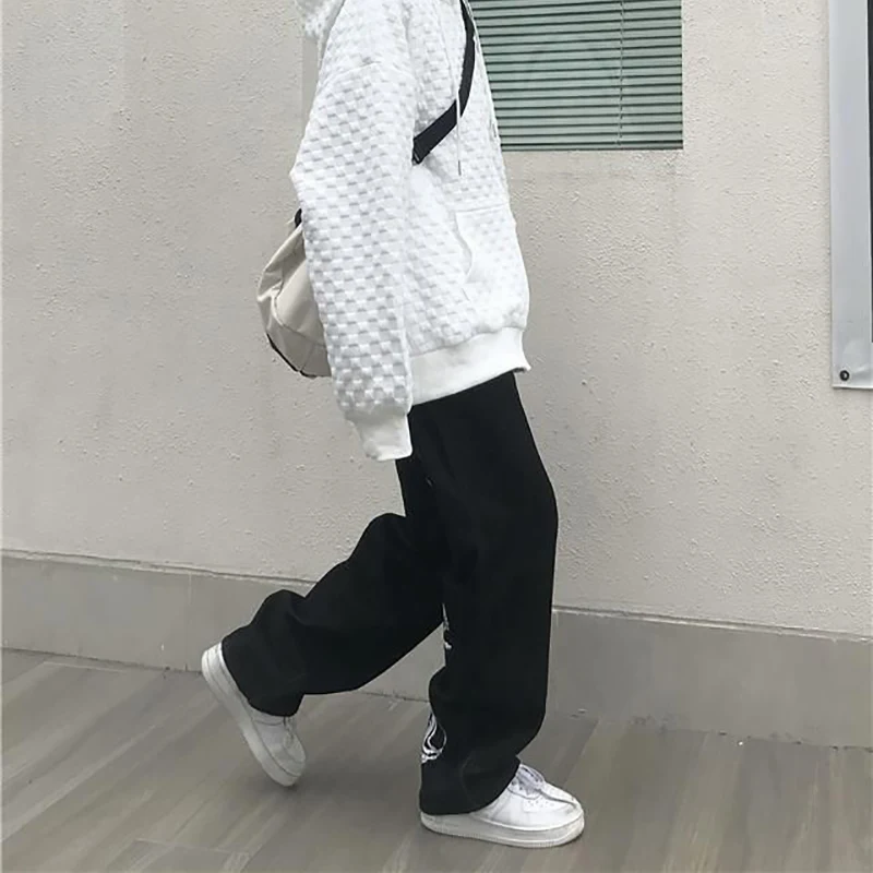 Брюки мужские оверсайз с широкими штанинами уличная одежда в стиле Харадзюку