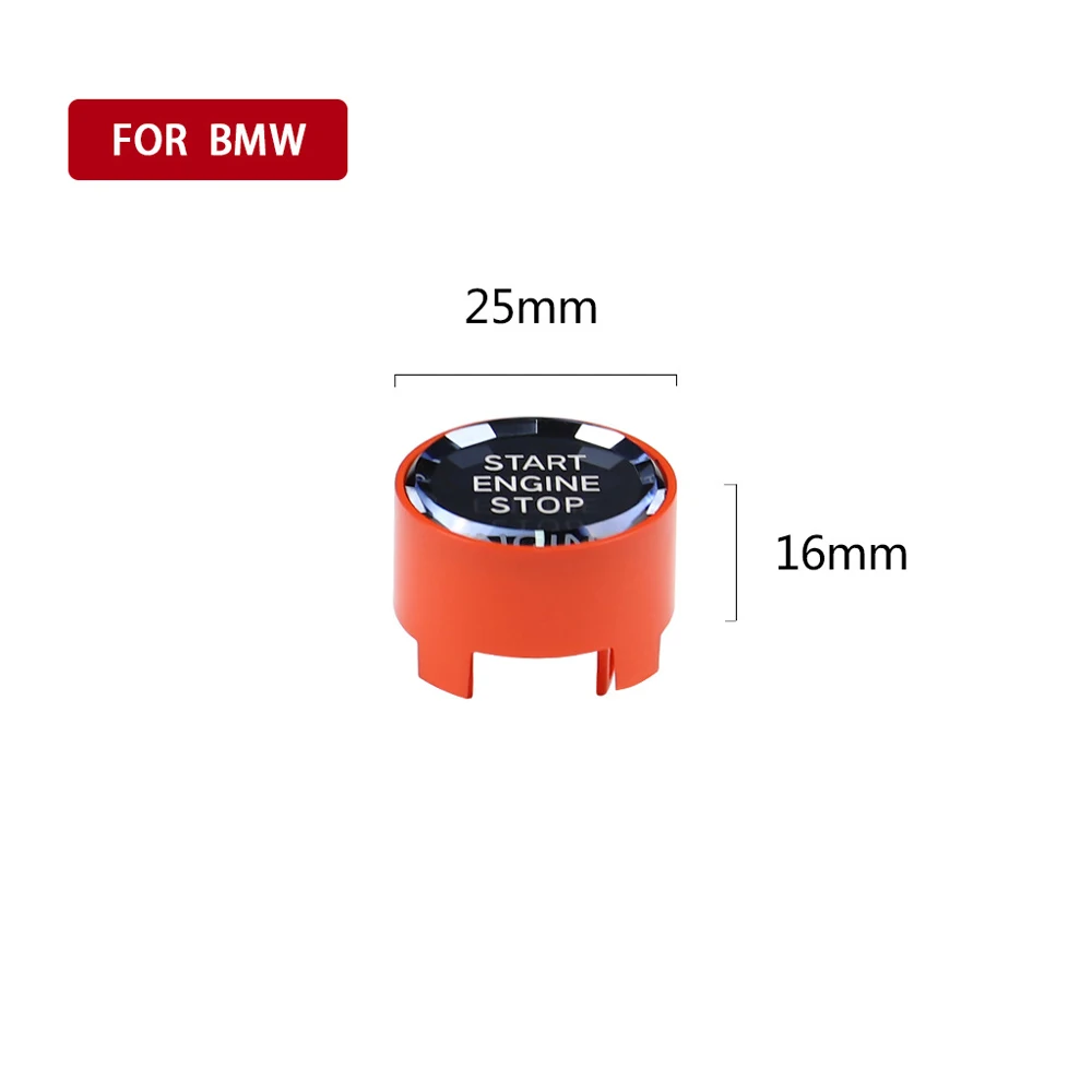 Крышка кнопки запуска двигателя автомобиля Кристальный стиль один ключ кнопка