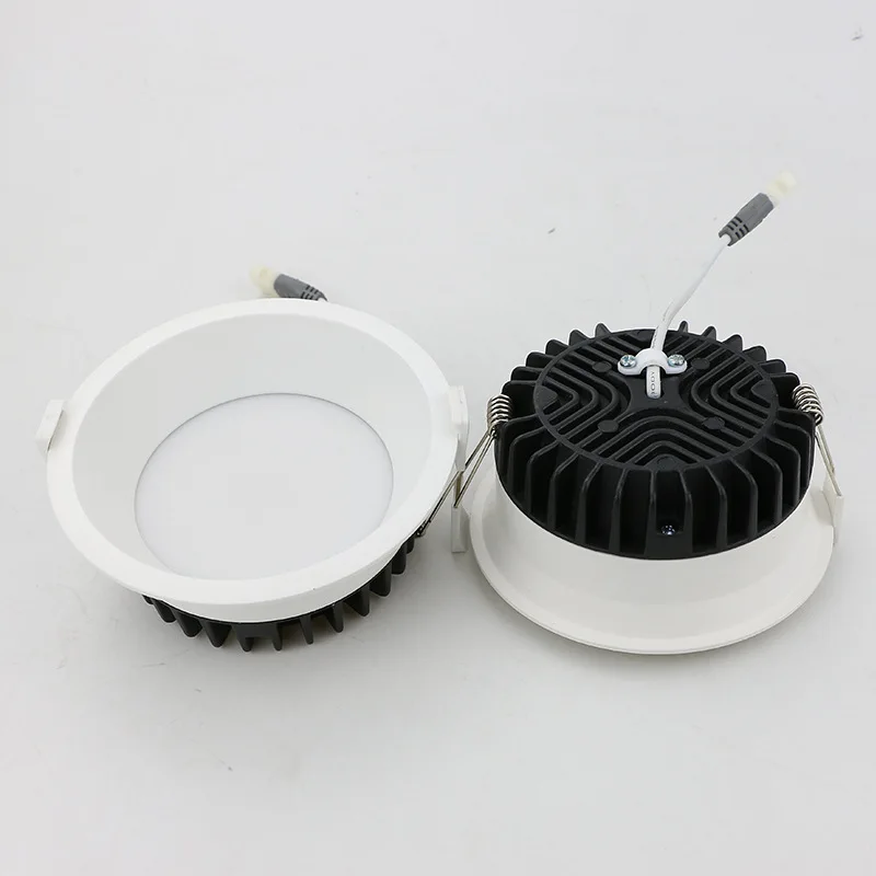 Round Downlight Recessed Led Lamp Deep Anti-Glare Spot 5W 7W 12W 15W Lighting Living Room Bedroom Hotel Cafe Ceiling | Лампы и