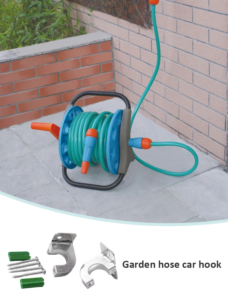 Держатель для катушки садового шланга настенное крепление Гибкий крючок