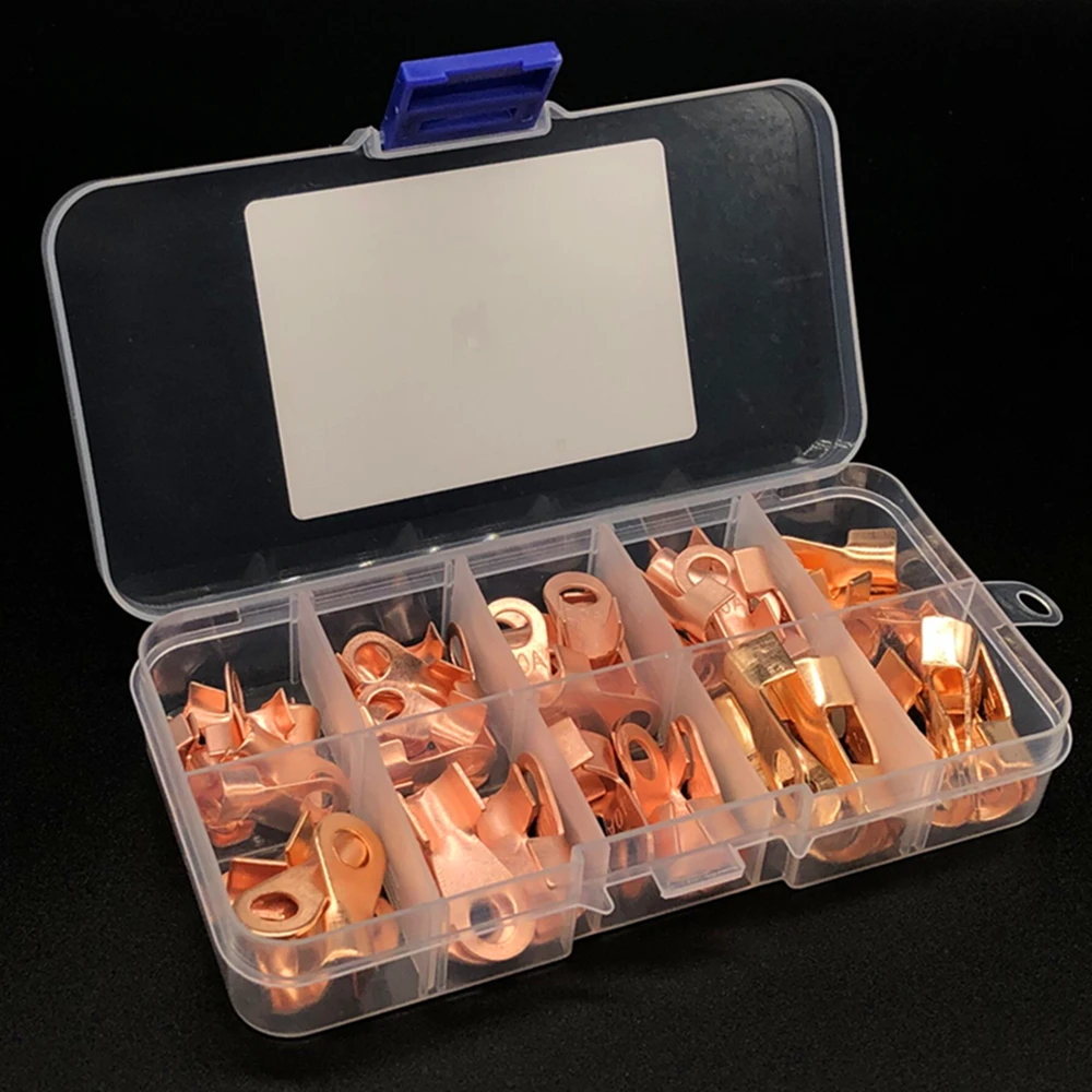 70 шт./компл. золотые клеммы кольцевого типа латунные неизолированные обжимные