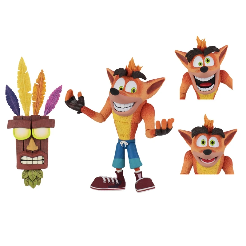 NECA оригинальная игра Crash Bandicoot серии Aku маска АКУ фигурка модель игрушки кукла для