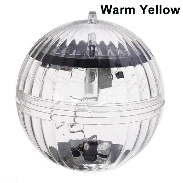 Warm Yellow Высокая солнечная мощность лампа плавающий RGB пруд светильник светодиодный светильник для наружного сада бассейн Декор LG66 - Испускаемый цвет: Warm Yellow
