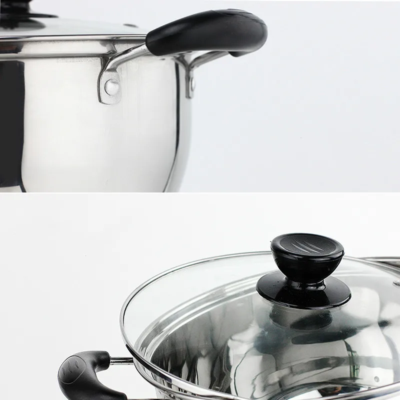 Корейский классический котелок для супа кастрюля из нержавеющей стали с двойным