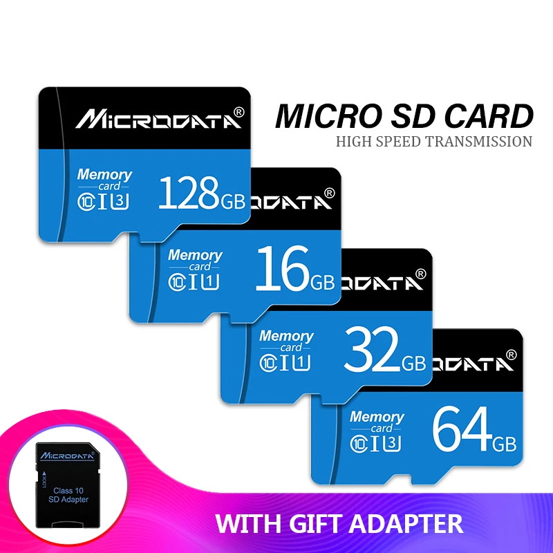 Реальный Ёмкость Micro SD слот для карт памяти 128 Гб 64 SDXC карты Microsd 32 оперативной 16
