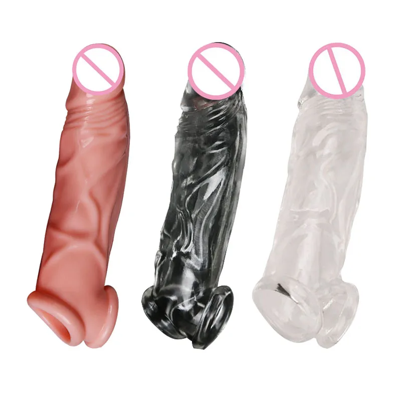 Многоразовые презервативы для увеличения пениса мужские силиконовые резиновые