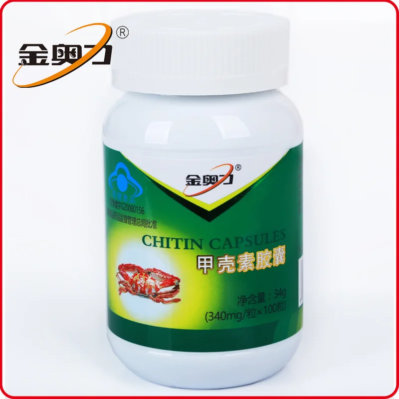 Оригинальная капсула Jin Aoli Chitin 24 месяца Hurbolism 100 Chitosan краб Shell Gold Power Официальный Cfda|