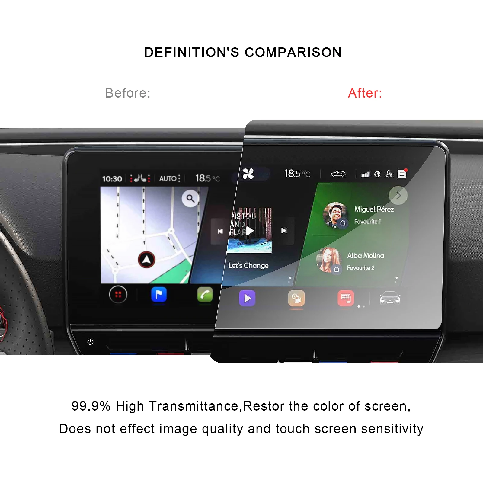 ruiya for leon mk4 2020 10 inch car gps navigation touch center screen protector auto interior accessories pet film 280130mm free global shipping