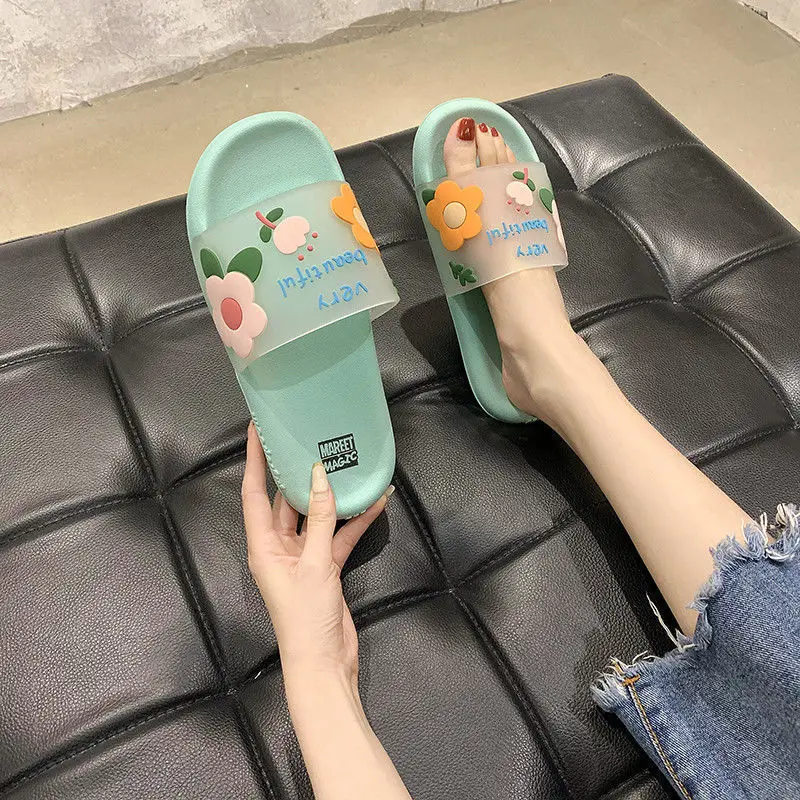 

Slipper girl summer home indoor mute antiskid home lovely girl dormitory bath couple cool slipper girl summer shoes for women