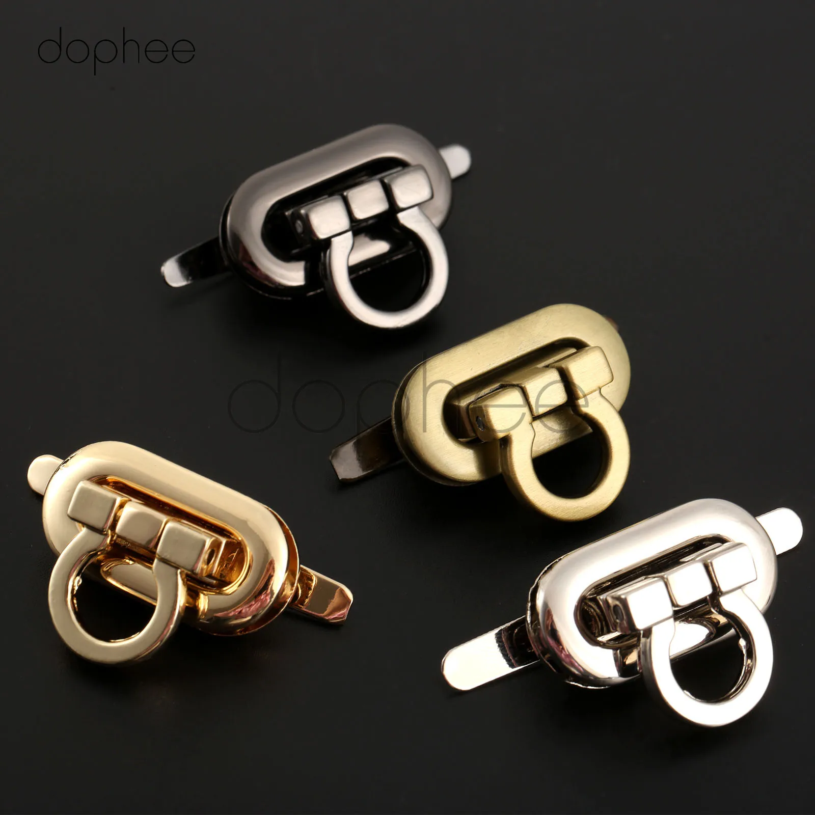 Dophee 1 шт. 23*17 мм застежка в форме яйца для сумок твист овальные сумочки футляр с