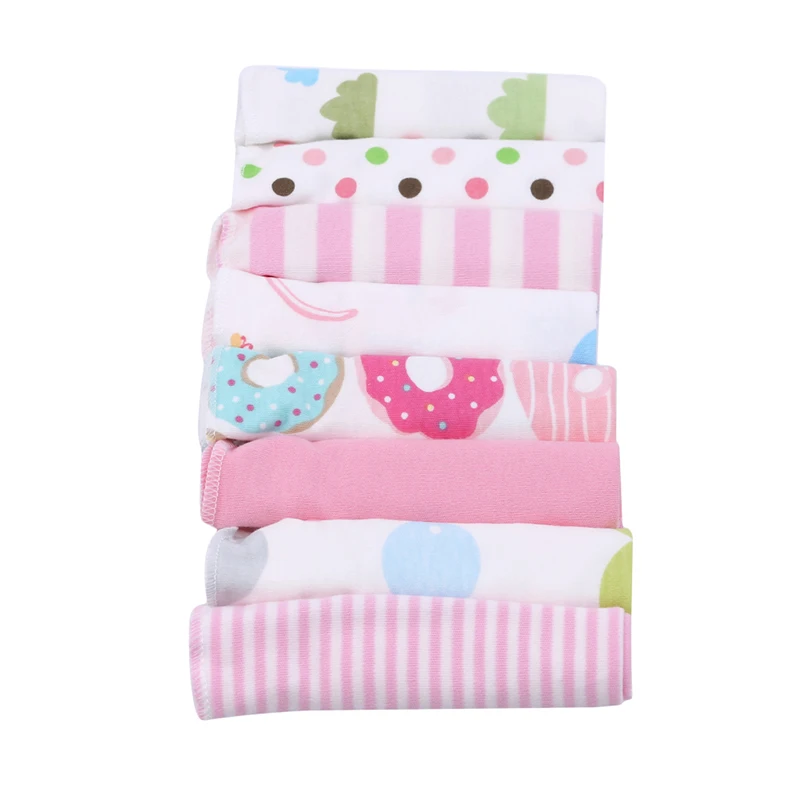 

8Pcs Infant Towel Multiple Colors Soft Infant Towel Washcloth Bathing Feeding Wipe Baby Handkerchief Face Small Towels