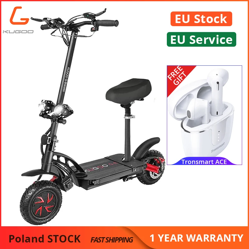 Европе KUGOO G Booster складной электрический скутер для взрослых 1600 Вт Мотор Max 85 км