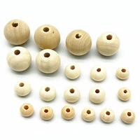 new 4681012141618mm natural color wood beads loose spacer beads for jewelry making diy handwork accessories