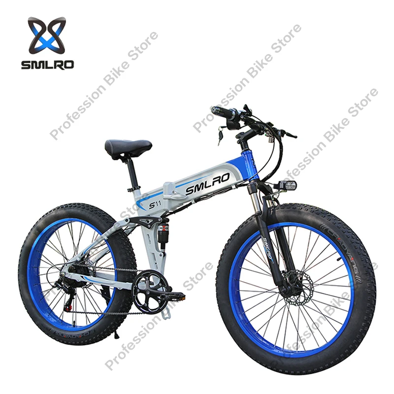 Verkauf SMLRO S11F3 1000W High Power Elektrische Bikes 48V 13AH Fett 26 Zoll Fahrrad Ebike Berg E Fahrrad Faltbare Straße Radfahren Außen Mtb