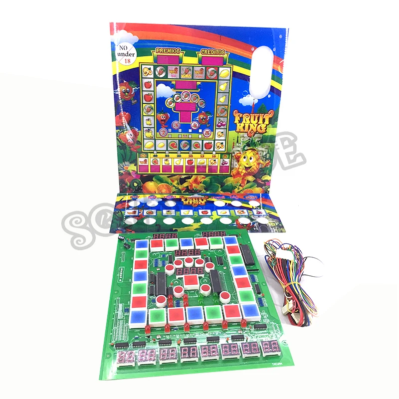 Король плода Марио игровая печатная плата с акриловым кабели высокого Win
