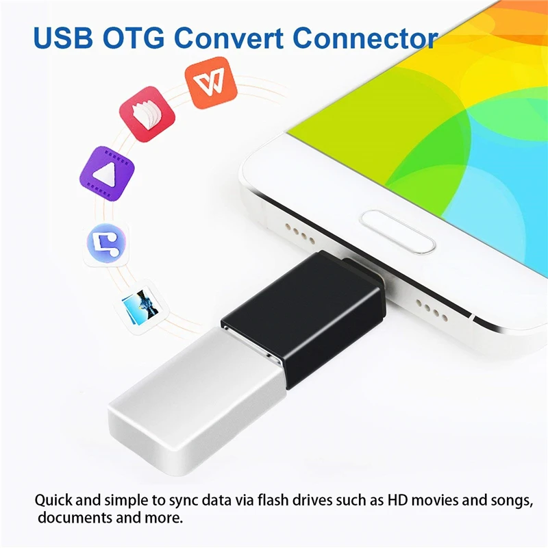 Адаптер 2 в 1 с Type C на USB OTG переходник Micro для Samsung Galaxy S8 S9 Plus Note 8 Asus Zenfone 5z 5