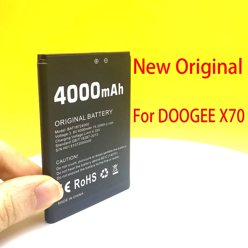 

Новый оригинальный Батарея Для DOOGEE X70 4000 мА/ч, BAT18724000 мобильный телефон