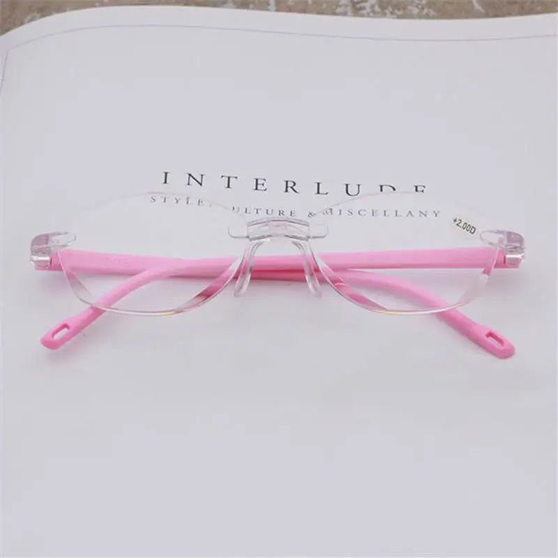 Мужские пресбиопические очки Gafas черные без рамки женские розовые для чтения + 1 0 5