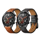 22 мм ремешок для samsung galaxy watch3 45 мм 46 мм S3 Frontierклассические huawei часы gt 2 2e 46 мм ремешок для часов из натуральной кожи