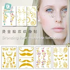 Водостойкая временная татуировка, защита окружающей среды, горячее тиснение, лицевая наклейка, популярные шрамы для лица, персонализированные искусственные татуировки