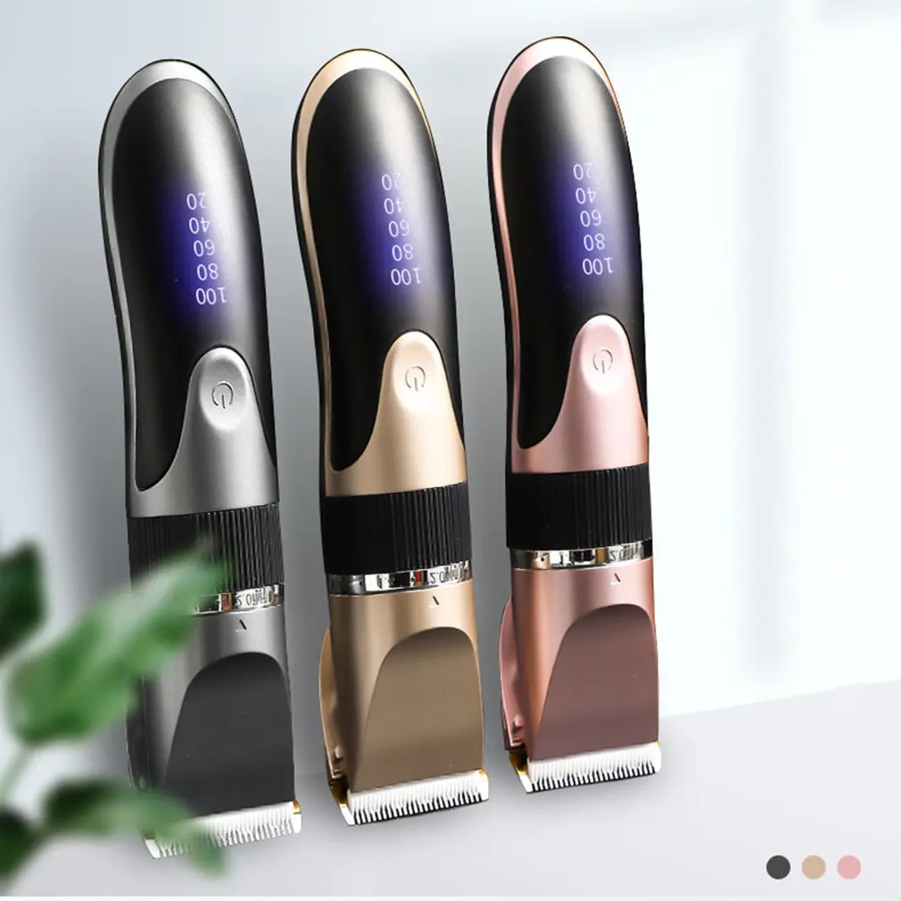 

Hair Trimmer Digital USB Rechargeable Hair Clipper For Men Haircut Ceramic Blade Razor Hair Cutter Barber Machine