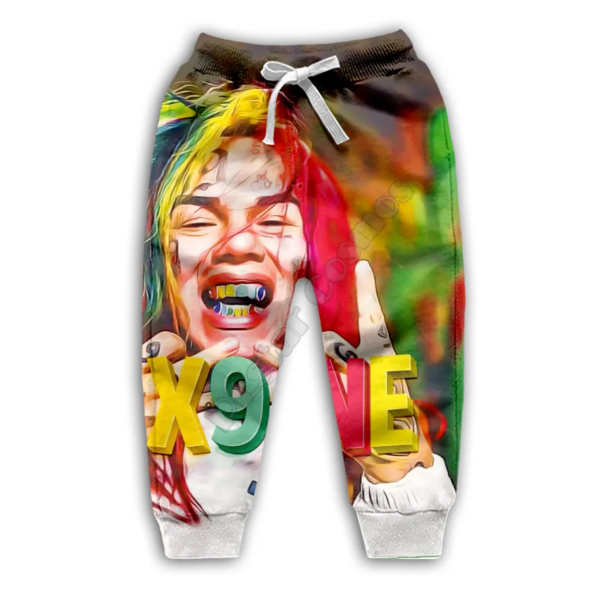 

Kids Set SInger 6IX9INE 3D Printed Hoodies family suit tshirt zipper Pullover kids funny Sweatshirt Tracksuit/pant shorts 03