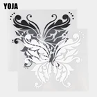 YOJA 15,3  13,4 см Индивидуальная бабочка виниловая наклейка Мультяшные животные автомобильные наклейки ЧерныйСеребряный 19C-0290
