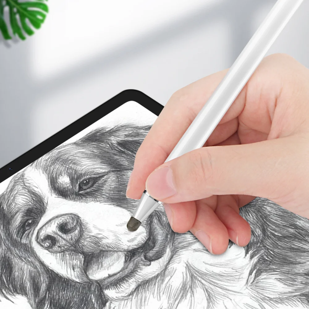 

20pcs Conductive Fiber Pen Head High Sensitivity Capacitance Stylus Head (Silver