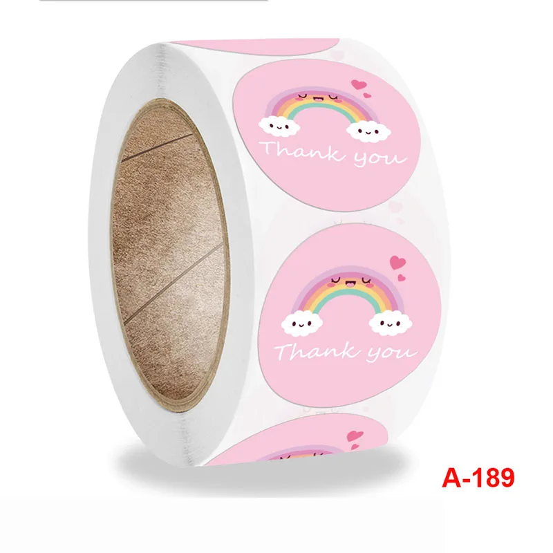 500 шт./рулон 1 дюйм самоклеящаяся плёнка из ПЭТ наклейки ярлыки для упаковки