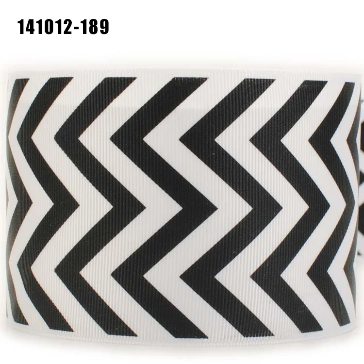 3 &quot75 мм черно красные волны дизайн узор Лента печатная корсажная лента|Ленты для