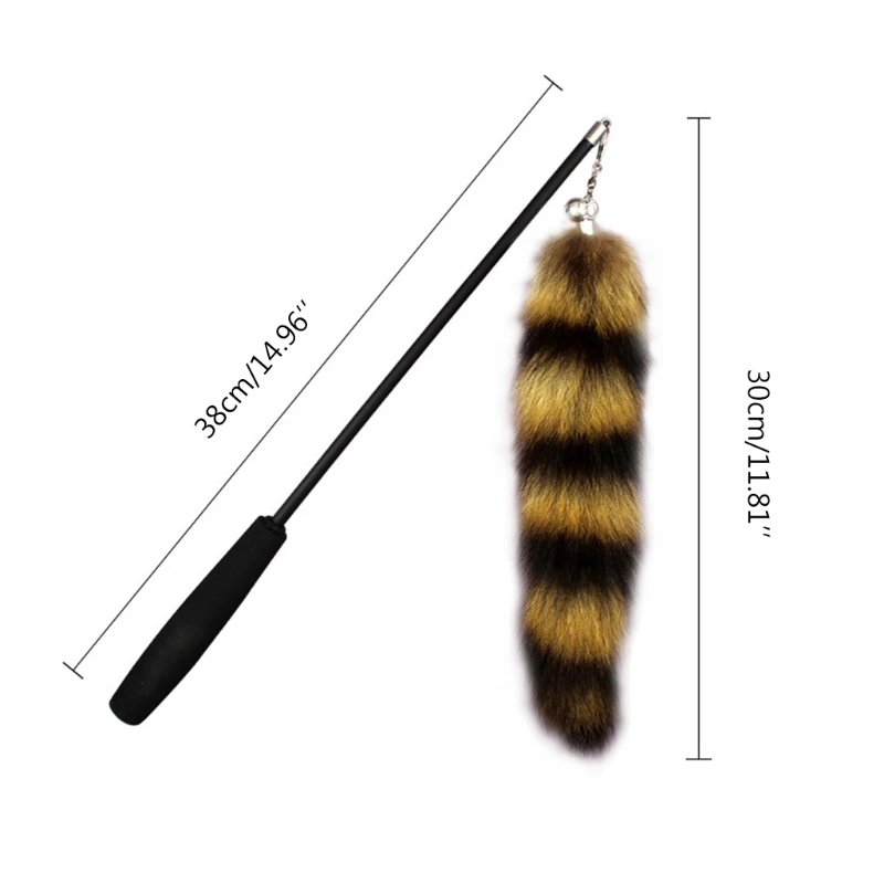 

Интерактивная палочка для кошек, Жевательная палочка для кошек из искусственного меха, дразнящая палочка для котят и царапин, 87 Ха