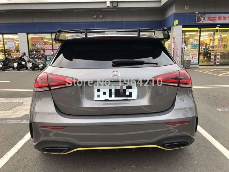 ABS пластик глянцевый черный красный цвет задний спойлер крыло для Benz W177 хэтчбек