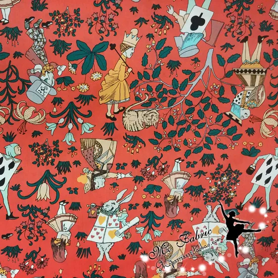 50*140 см натуральный хлопок поплин Ткань покер с изображением котенка для девочек