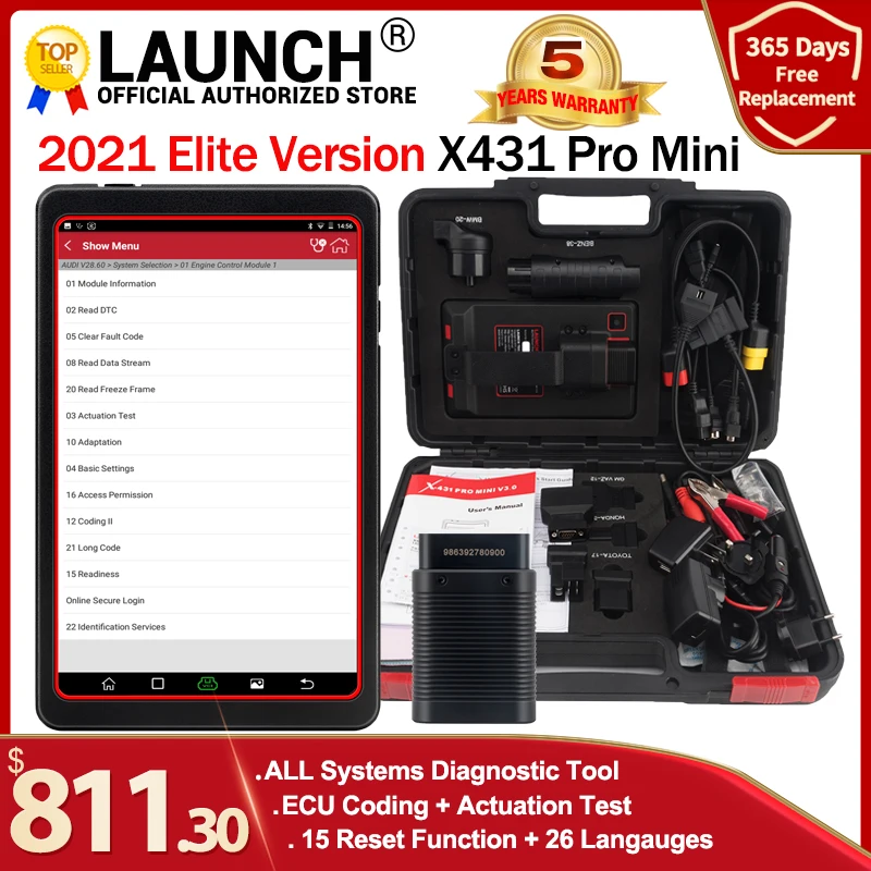

Launch X431 Pro Pros mini OBD2 Диагностический WiFi BT OBDII диагностический сканер кодирование ЭБУ автомобильные инструменты как Launch x431 V +