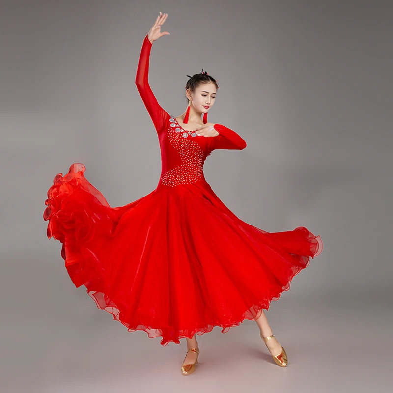 Женское платье для бальных танцев вальса стандартное танцевальное современные