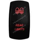 5-контактный переключатель ВКЛ.ВЫКЛ. SPST, красный светодиодный задний фонарь, приборная панель катера, 12 В, 24 В, тумблер для Carling ARB, Narva 4x, 4 стиля