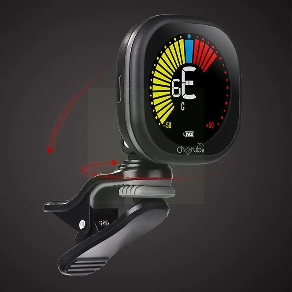 

Little Angel Bakelite Guitar Tuner Professional Ukulele Automatic Tuner Rechargeable High-precision Violin Z7G6