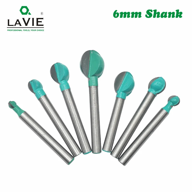 Фреза LAVIE MC06003 с круглым хвостовиком диаметр 6 мм для работ по дереву | Инструменты