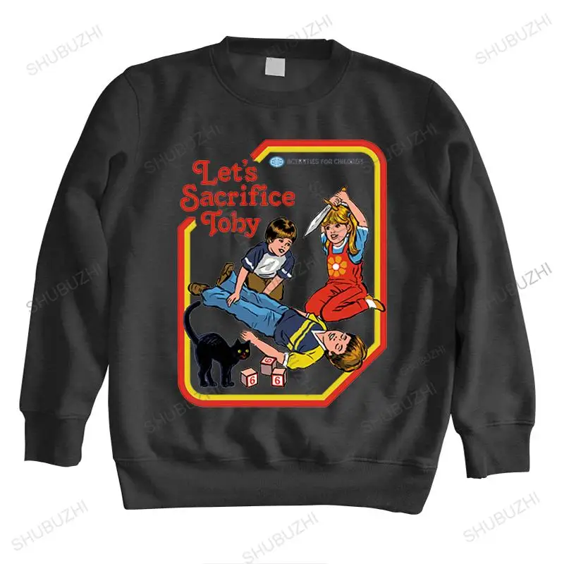 

Мужская Осенняя черная толстовка с капюшоном, винтажный свитшот, брендовая одежда let's sacrifice Тоби, Новое поступление, хлопковая толстовка уни...