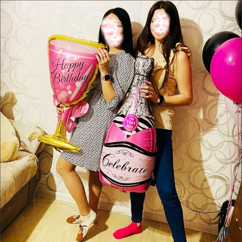 2 шт./лот новинка чашка для шампанского бутылка пива воздушные шары из