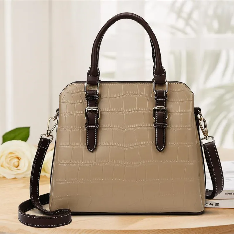 

Ladies Handbag New Style Temperament Ladies Tote Bag White-collar Work Commute Large Capacity Handbag Single Shoulder Bag