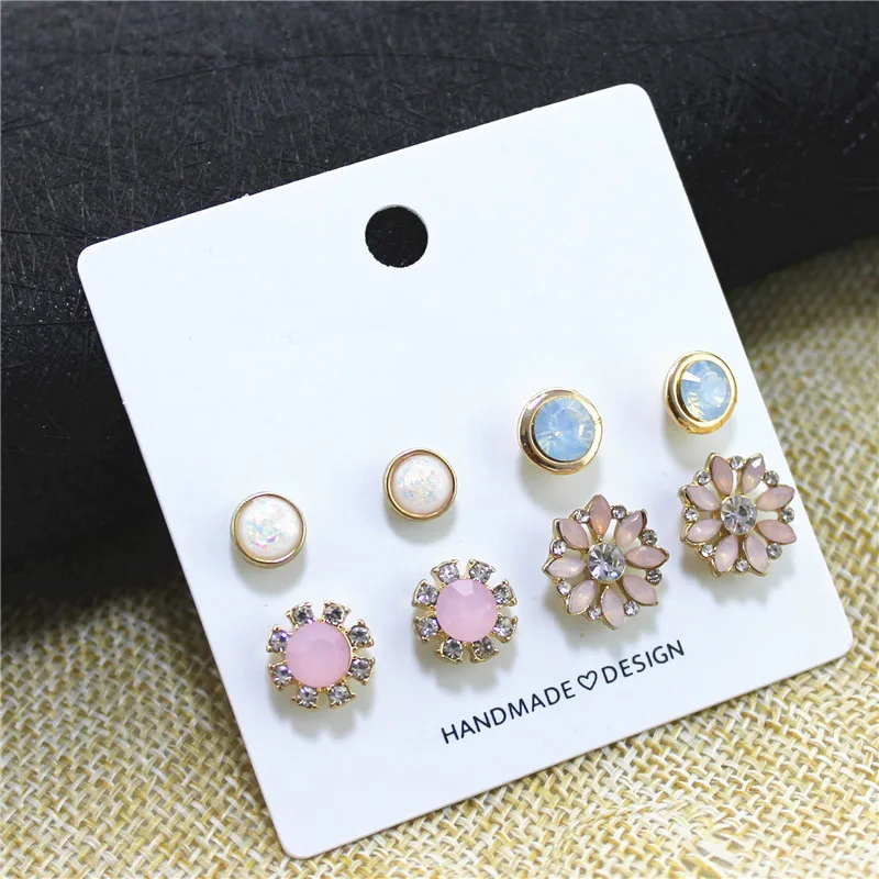 XQ4 пара/Набор белого цвета Искусственный акриловый жемчуг цветок Модные женские